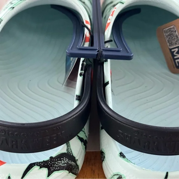 Rugged Shark Men's Clogs Shark Week Collaboration Size 10 EVA Foam Comfort Beach - Picture 6 of 9